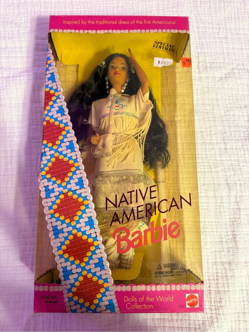 Barbie Native American Special Edition 1992 Dolls of the World #1753 Mattel NRFB